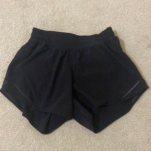 Black lululemon size 4 shorts also 4" length